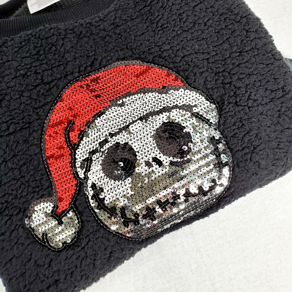 🏷 Disney • Jack Skellington Sequin Sherpa - Picture 3 of 10